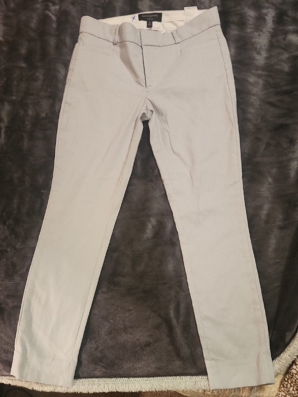 Banana Republic Light Gray Slim Chinos